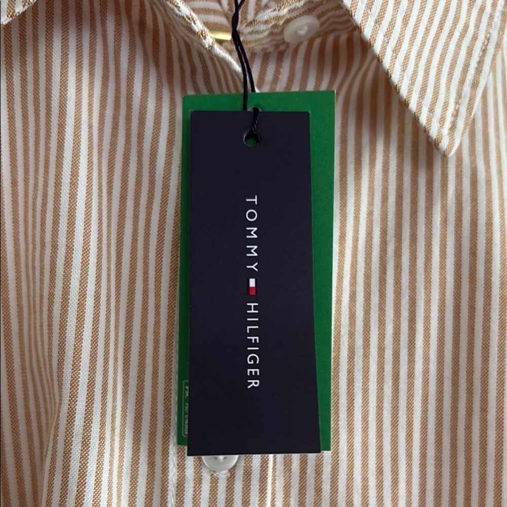 Tommy Hilfiger Striped Button-Up Shirt. New - Picture 6 of 9